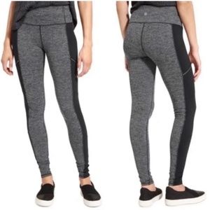 Athleta Herringbone Luxe Faux Leather Metro Drifter Legging Pant